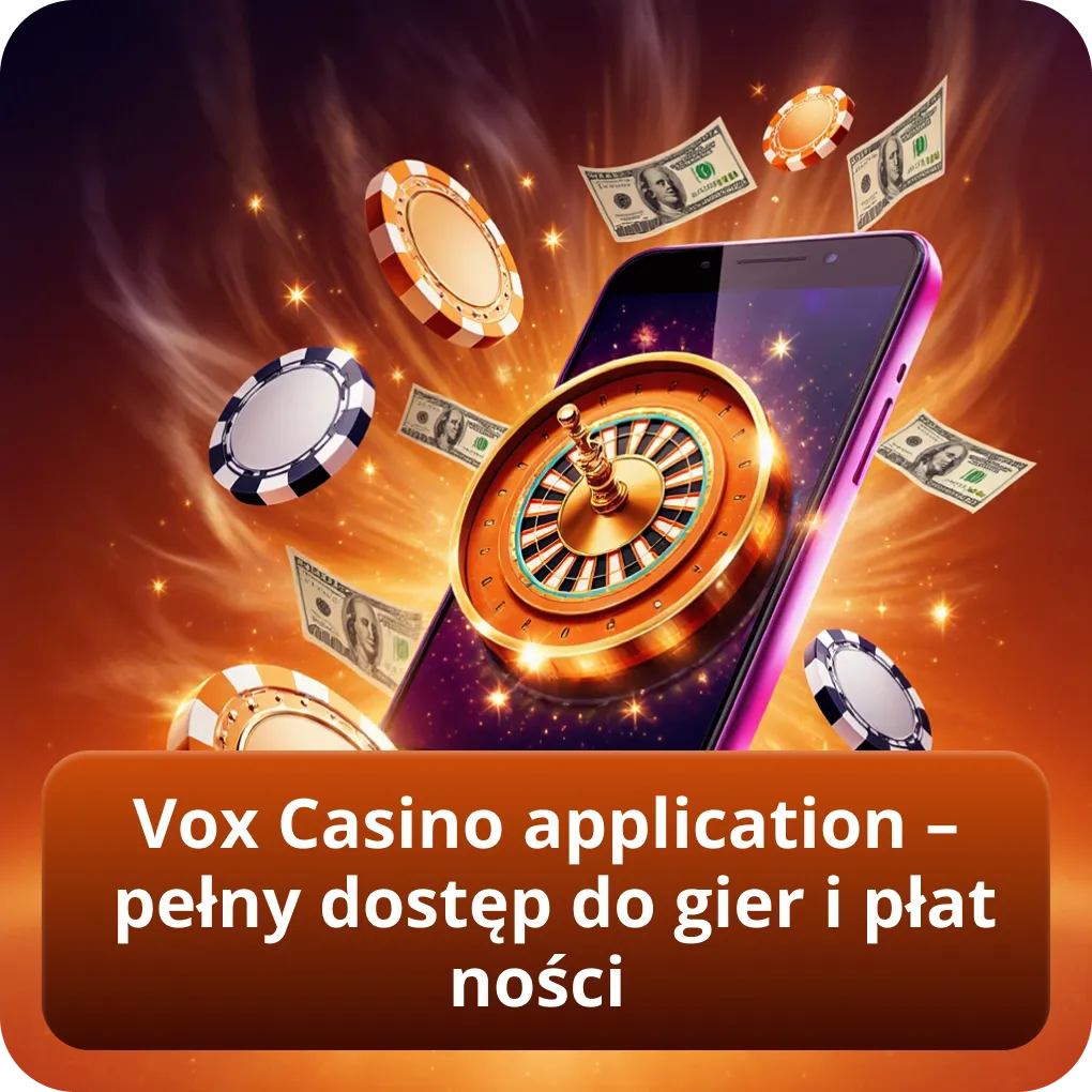 Vox Casino application – pełny dostęp do gier i płatności