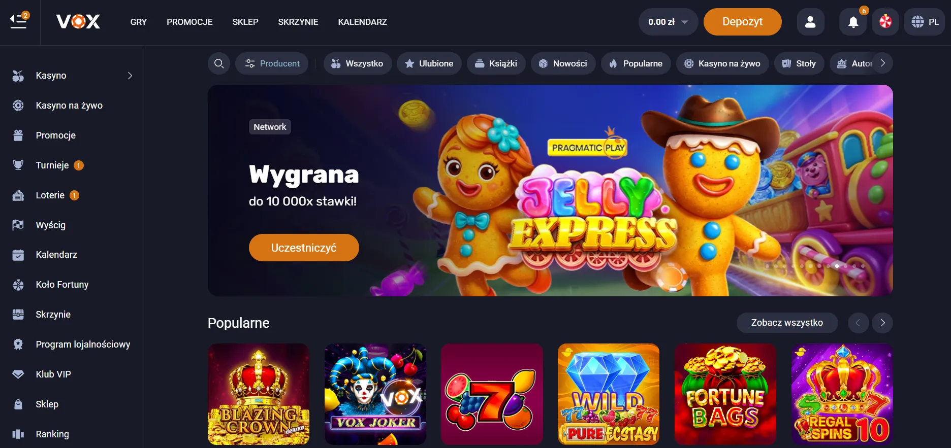 Dlaczego warto odebrać Vox Casino bonus na początek gry?