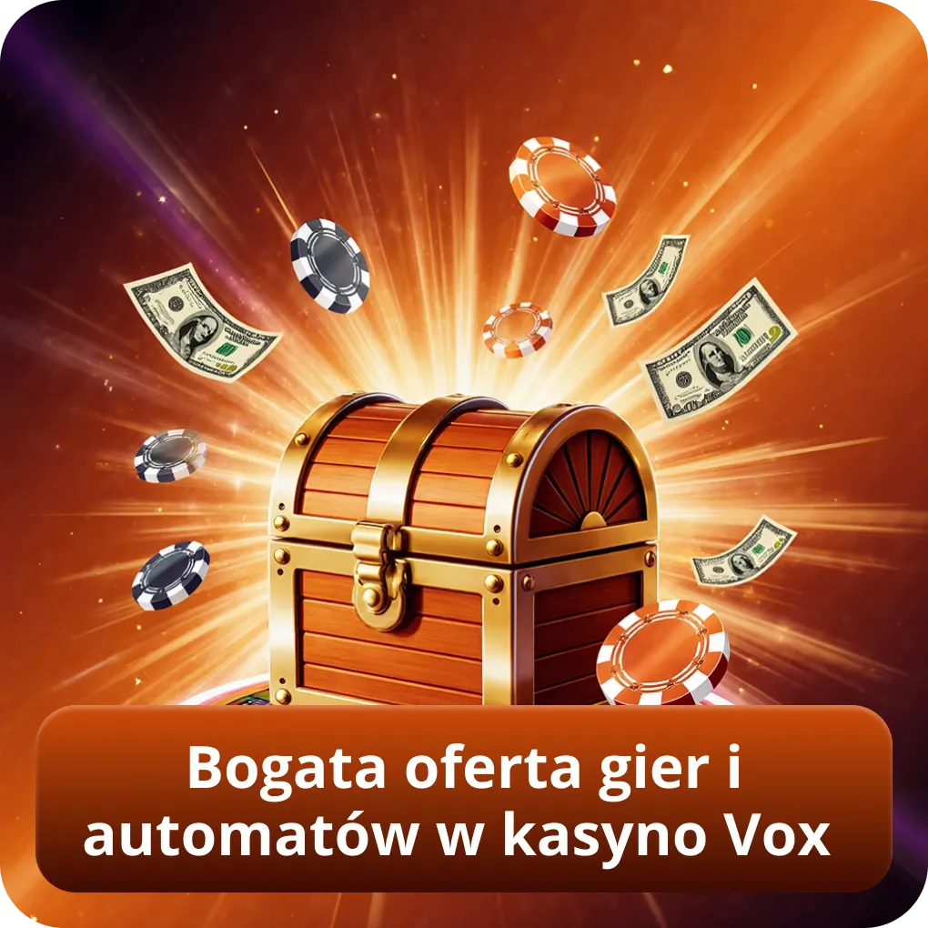 Bogata oferta gier i automatów w kasyno Vox Casino